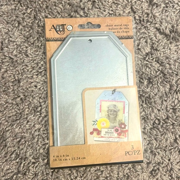 Sheet metal tags 4 inch x 6 inch. - Picture 1 of 6